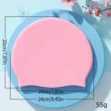 Gorro de natación unisex de silicona impermeable antideslizante para piscina, playa, buceo y uso diario