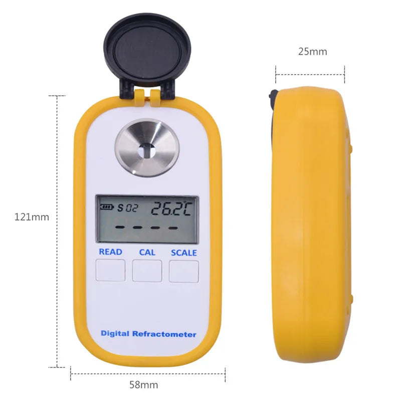Antigel Réfractomètre 4 en 1 Compteur d'antigel automobile Testeur de fluide d'urée pour voiture Détecteur de concentration de glycol