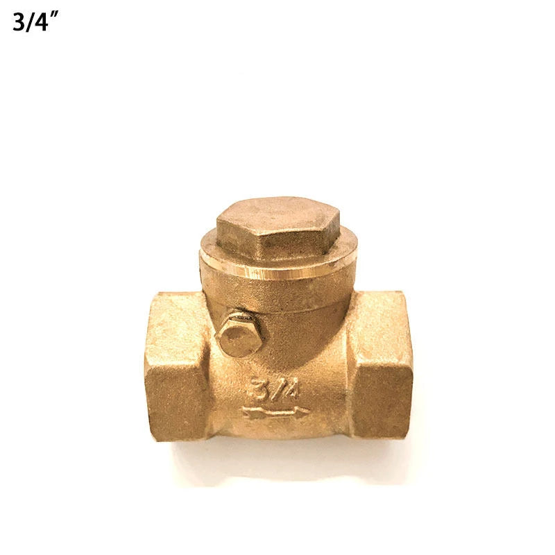 1/2" 3/4" 1" 1-1/4" 1-1/2" 2" Brass Non-Return Valve with Horizontal Wire Mouth and Female Thread Connection Internal Thread for Pipe Connections Fluid Control Valve
