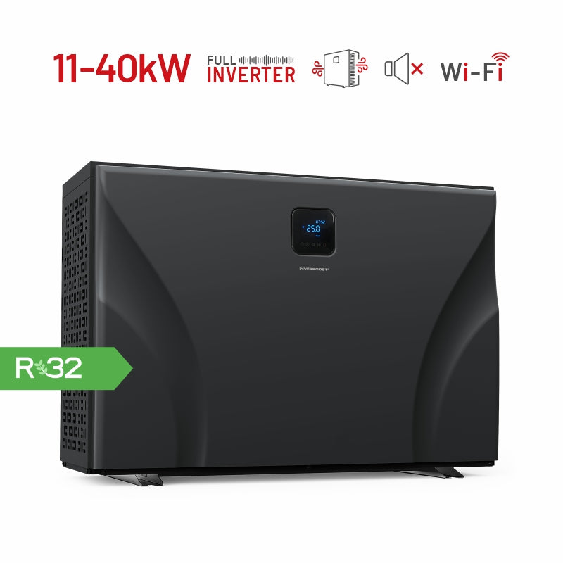 Zealux 11 kW~40 kW INVERBOOST UX Pool-Wärmepumpe - Einzel-/Doppellüfter