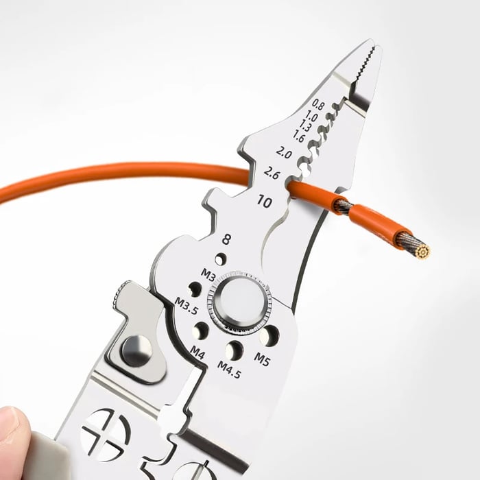 Pince à dénuder et à sertir automatique multifonctionnelle, outil de pince coupe-câble réglable