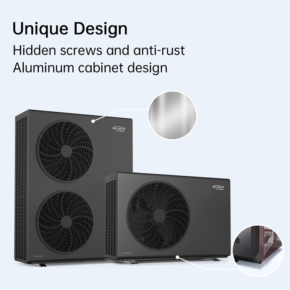 Pompe à chaleur air-eau ALSAVO R290 12 kW monobloc - Double ventilateur - Inverboost multifonctionnelle eau chaude écologique
