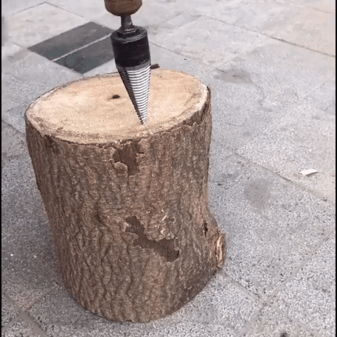Foret séparateur de bois de chauffage 32/42/50MM, poinçon à cône en bois avec tige carrée/ronde/hexagonale
