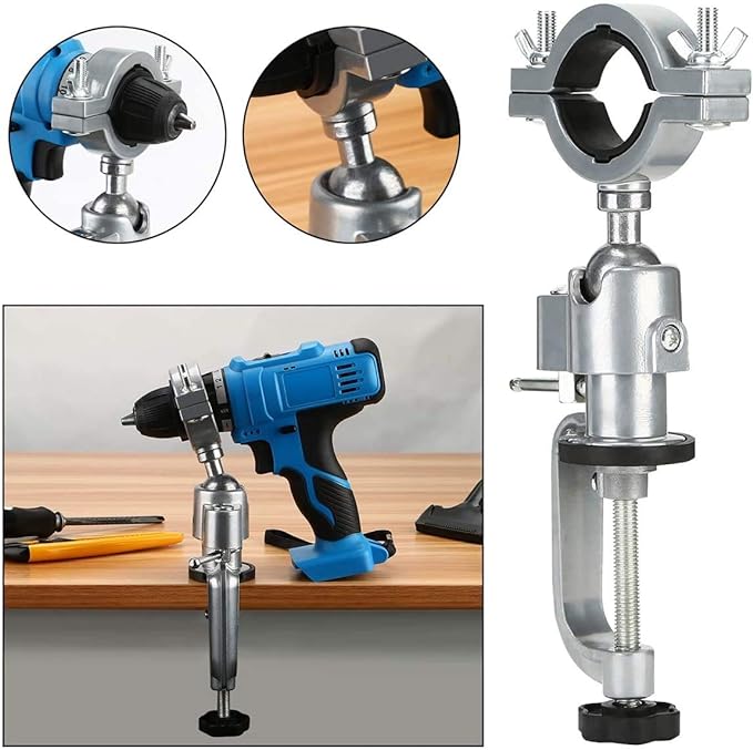 Pince d'étau de Table universelle à 360 °, support de perceuse électrique et support de meuleuse pour le travail du bois et la fabrication de bijoux