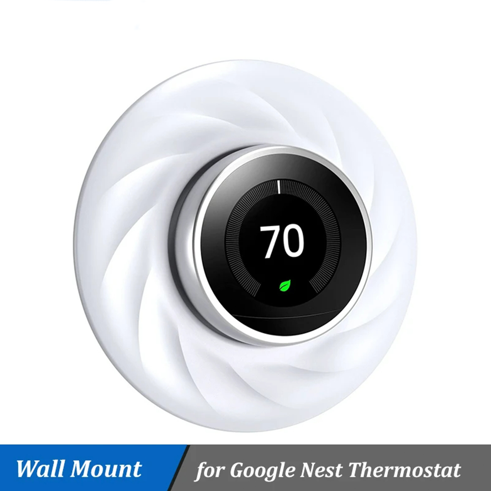 Płyta ścienna pasująca do Google Nest Thermostat 3. / 2. / 1. generacji Łatwa w użyciu Płyta ścienna Stereoskopowa Okrągła Osłona Uchwyt domowy