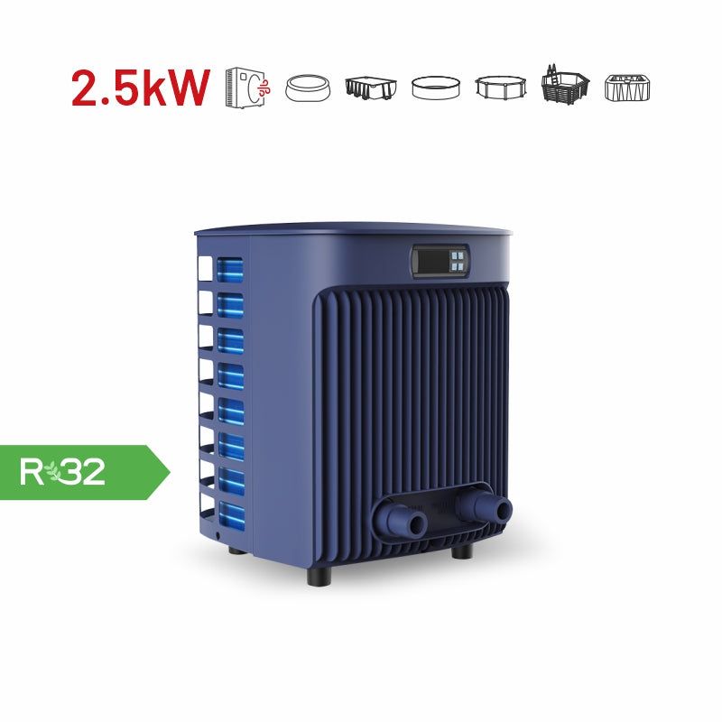 Pompe à chaleur pour piscine Zealux MINI Q - 2,5 kW à 5,5 kW pour piscine de 10 à 20 m³