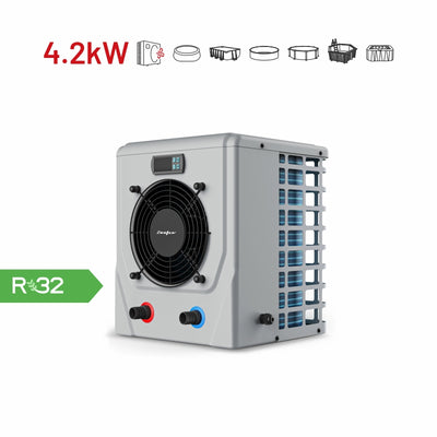 Zealux mini-zwembadwarmtepomp - 2,5kW~4,2kW voor kleine bovengrondse zwembaden van 10~20m3