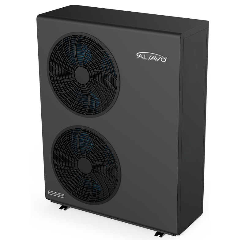 Bomba de Calor de Fuente de Aire Monobloque ALSAVO 16kW 3T - Ventiladores Dobles - Inverboost Multifuncional ASHP agua caliente