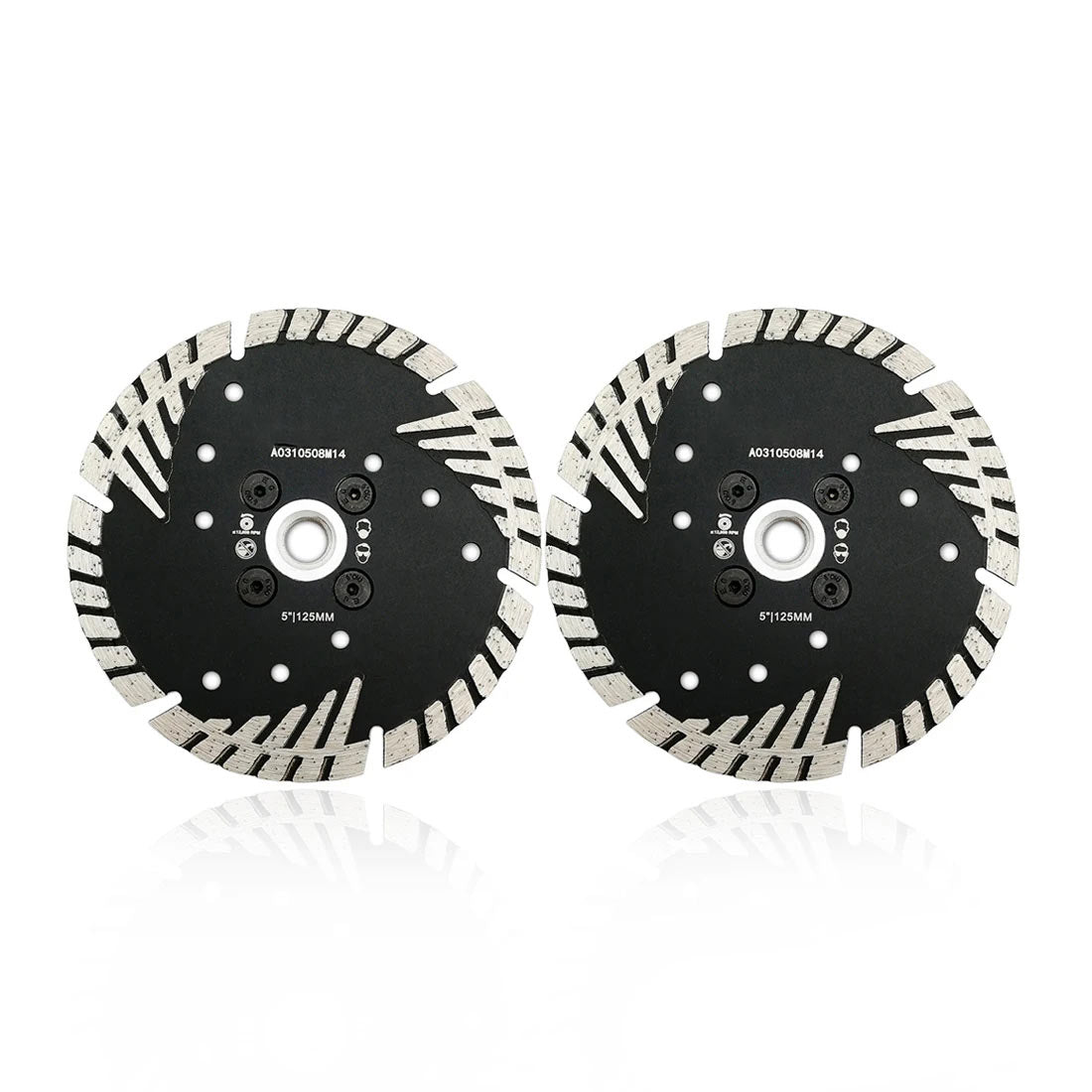 Thread Set Diamond Diamond Cutting Disc 2pcs M14 Thread Dia 5