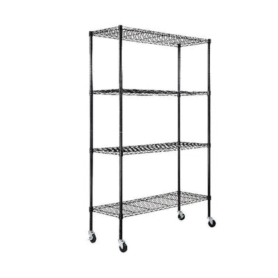 4 Layers Storage Shelf Ladder Shelving Stair High Shelf Unit Bookshelf  For Kitchen Warehouse Commercial Space Racks