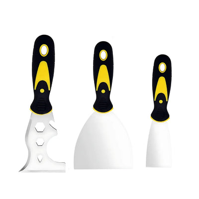 Ensemble de couteaux à mastic multifonctionnels en acier inoxydable : outil de spatule et grattoir 15-en-1 pour projets de construction et de nettoyage DIY