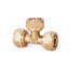 Brass Compression Tee Pipe Fitting: PEX 1216/1418/1620/2025/2632 Options for Floor Heating Systems