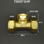 Trójnik zaciskowy do rury wielowarstwowej 1216 1418 1620 2025 2632 PEX-AL-PEX 1/2" 3/4" 1" BSP męski żeński mosiężny trójnik trójstronny złączka rurowa zaprojektowana do systemów ogrzewania podłogowego
