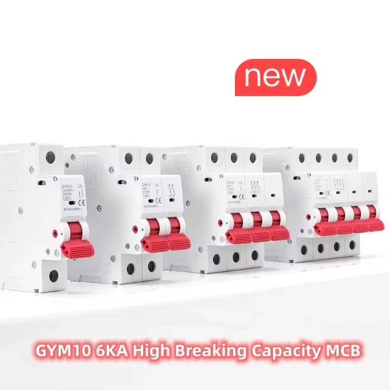 GYM10 AC MCB 2Polowy 6A 10A 16A 20A 25A 32A 40A 50A 63A 220V/400V Mini Wyłącznik Nadprądowy Krzywa C 6KA CE CB Zatwierdzony