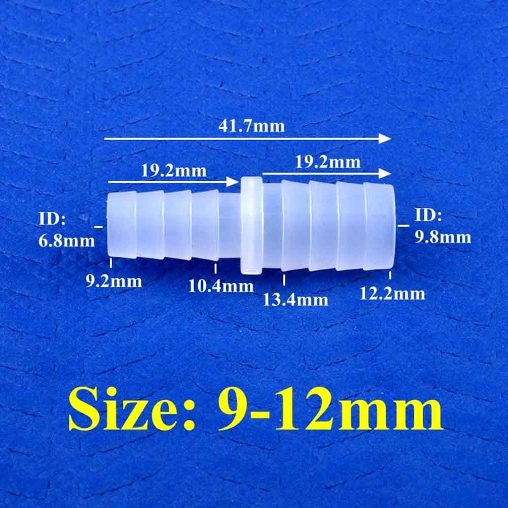 20~50Pcs 6~12mm PP Equal/Plastic Straight Connector/Direct Connector for Aquarium Fish Tanks/Garden Watering Irrigation Pipe Hose Joints