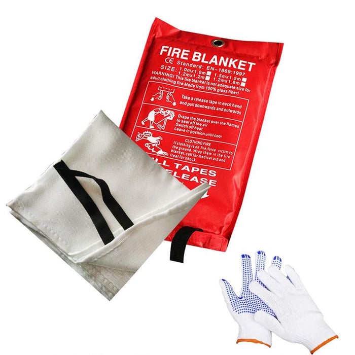 Emergency Fire Blanket - Fire Safety Cover for Home, Boat, and Camping