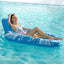 Chaise longue gonflable pour piscine pour adultes – Fauteuil inclinable flottant avec porte-gobelet, radeau flottant en PVC épais pour bronzer, se détendre et se prélasser dans la piscine, la plage ou le lac