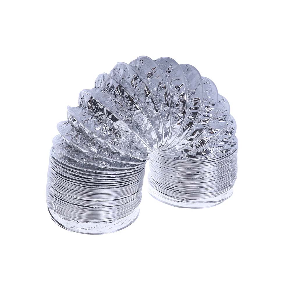 Flexible 4 Inch (100mm) Ventilator Pipe: PVC-Aluminum Tube for Air Ventilation, for Bathroom Exhaust Ducts in 1.5 Meter Lengths