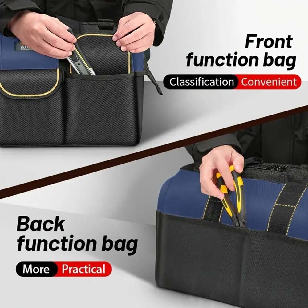 Multifunctional 1680D Oxford Cloth, Wear-Resistant Storage High-Capacity Waterproof Electrician Tool Bags