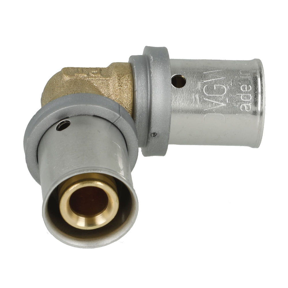 Crimp transition elbow 16mm