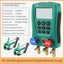 HS-330 Kältetechnik Vakuummeter Digital Mainfold HVAC Klimaanlage Vakuum Druck Temperatur Meter Tester