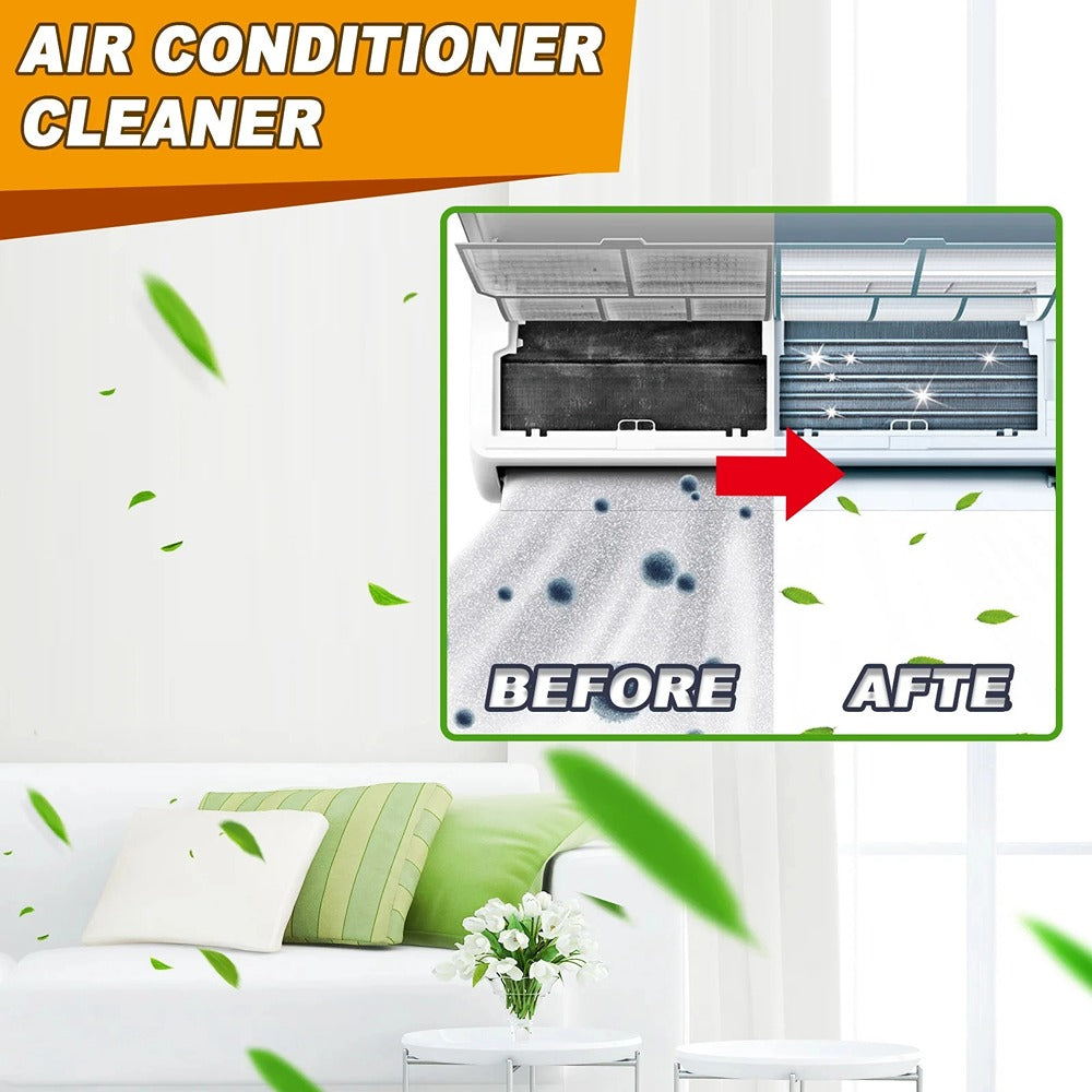 60ML Coil Cleen Fin Cleaner Air Conditioner Coil Dirt Clean Washing Foam Spray Deodorizer Radiators Fan Cleaner