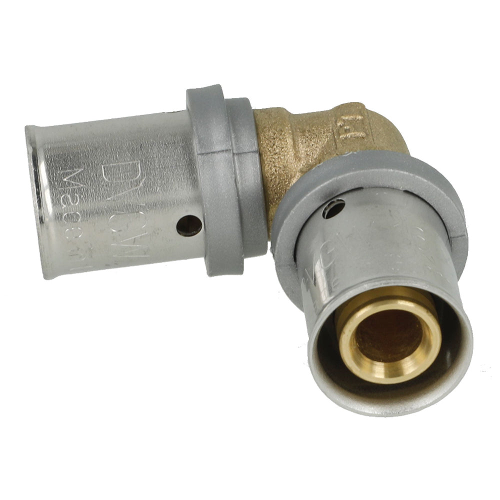 Crimp transition elbow 16mm