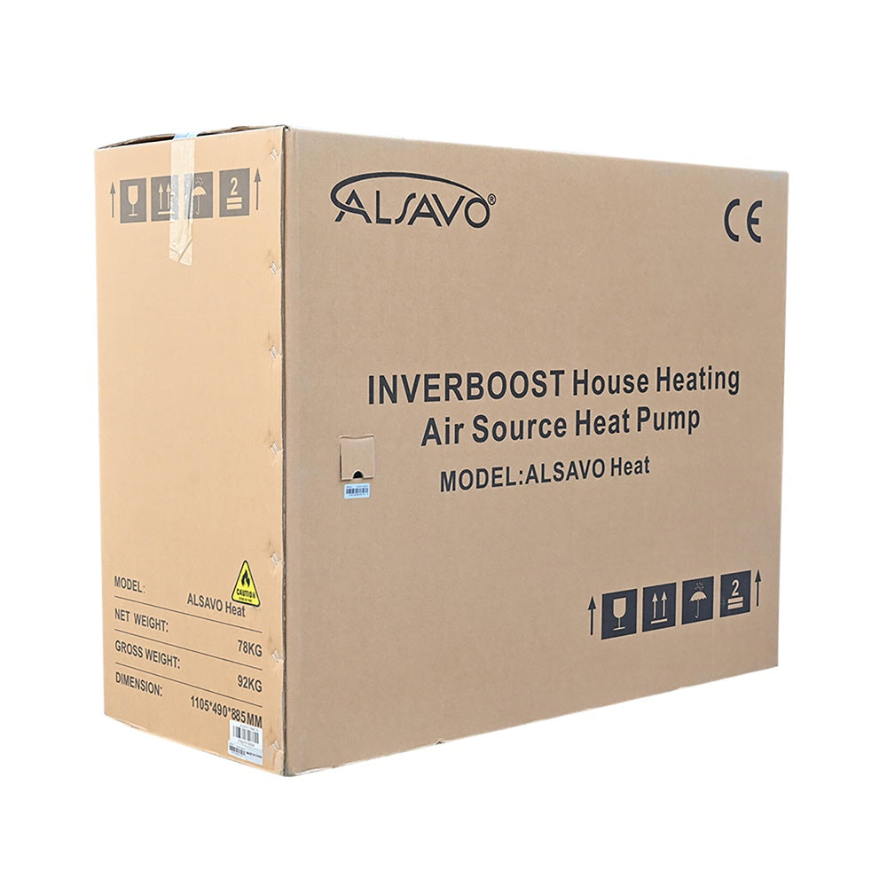 ALSAVO R290 7kW~16kW Air Source Heat Pump Monoblock - Single/Double Fans - Inverboost Multifunctional ASHP hot water