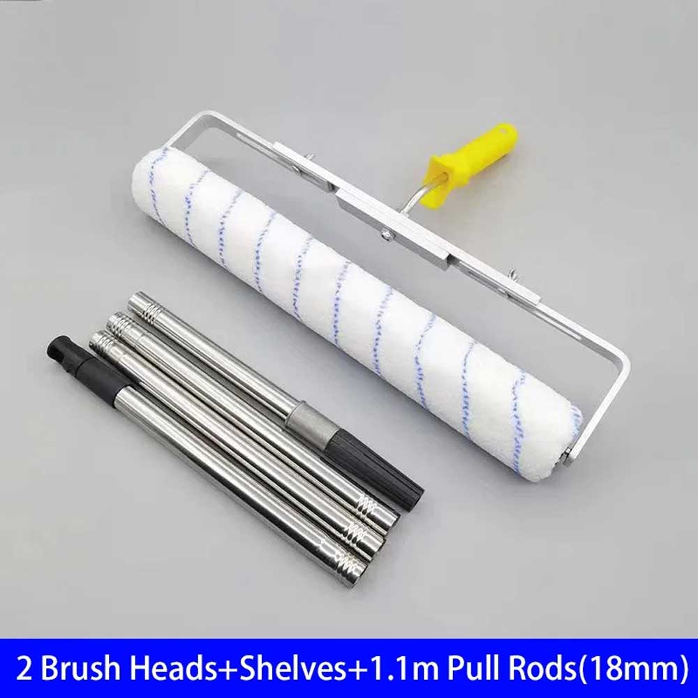 Rodillo de Pintura de 18 pulgadas Cepillo de Mango Largo-Medio-Corto de Peluche Herramienta de Pintura para Pared Decorativa 6MM/9MM Herramienta de Soporte de Mango de Pintura