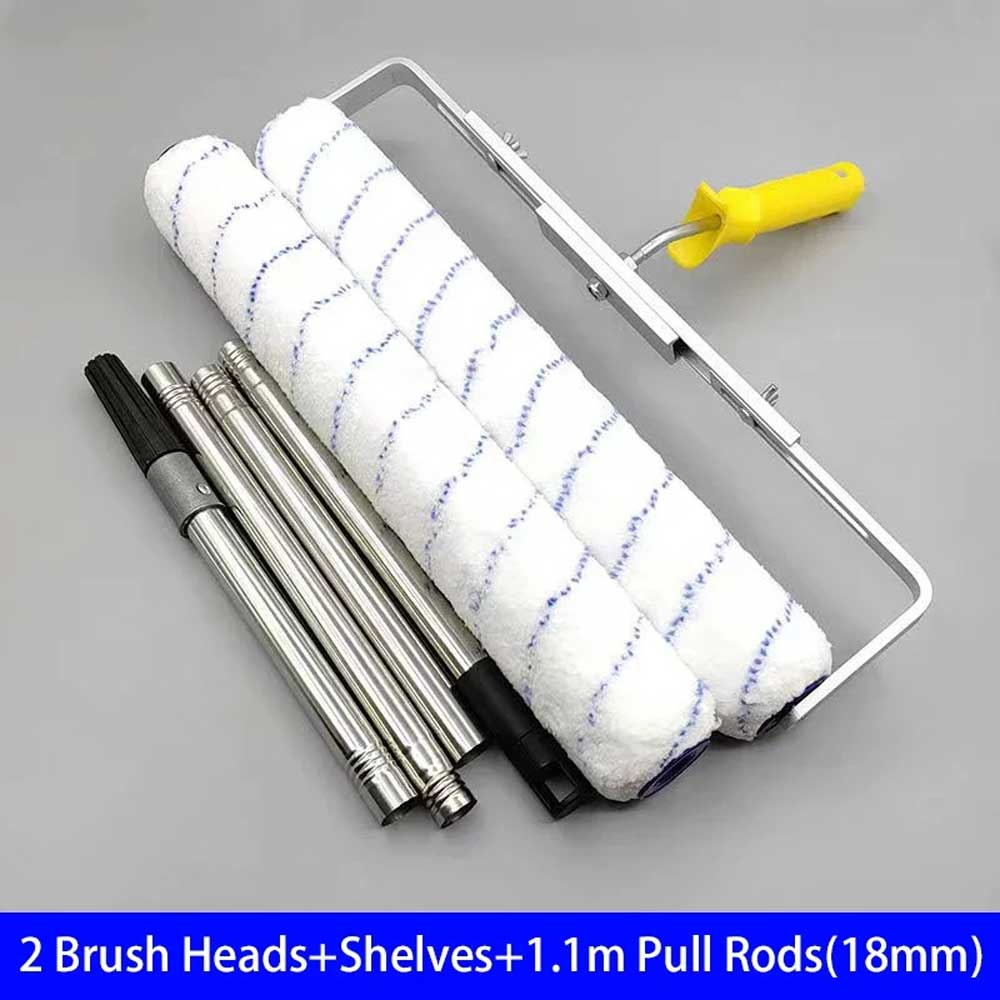 Rodillo de Pintura de 18 pulgadas Cepillo de Mango Largo-Medio-Corto de Peluche Herramienta de Pintura para Pared Decorativa 6MM/9MM Herramienta de Soporte de Mango de Pintura