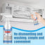 60ML Coil Cleen Fin Cleaner Air Conditioner Coil Dirt Clean Washing Foam Spray Deodorizer Radiators Fan Cleaner