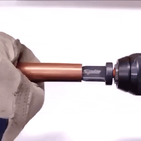 Copper Pipe Expander Set - HVAC Hex Handle Swaging Tool & Electric Drill Bit Flaring Tool