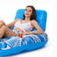 Chaise longue gonflable pour piscine pour adultes – Fauteuil inclinable flottant avec porte-gobelet, radeau flottant en PVC épais pour bronzer, se détendre et se prélasser dans la piscine, la plage ou le lac