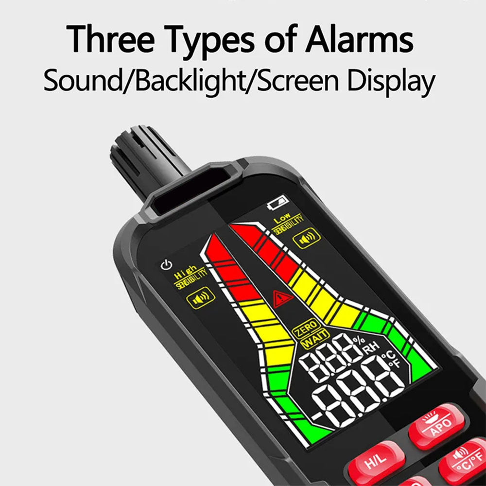Rechargeable Gas Leak Detector Sound Alarm Detects Combustible and Flammable Gases Analyzes Natural Gas and Liquefied Petroleum Gas (LPG) up to 10,000 ppm