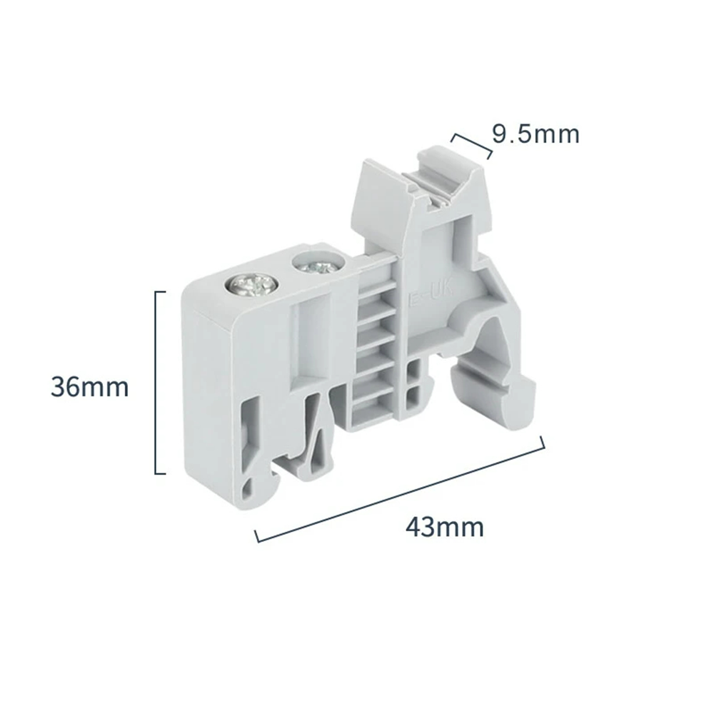 Fixed DIN Rail End Clamp
