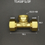 Trójnik zaciskowy do rury wielowarstwowej 1216 1418 1620 2025 2632 PEX-AL-PEX 1/2" 3/4" 1" BSP męski żeński mosiężny trójnik trójstronny złączka rurowa zaprojektowana do systemów ogrzewania podłogowego