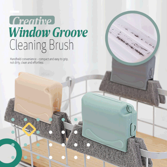 Magic Window Groove Reinigungsbürste - Abnehmbares Werkzeug für Türen, Fenster und Ritzen
