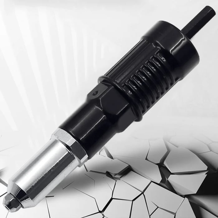 Professional Rivet Gun Adapter Kit with 4 Nozzle Bolts, Rivet Nut Gun ...