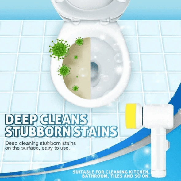 USB Rechargeable Multi-Functional Electric Cleaning Brush for Kitchen, Bathroom, and Bathtub