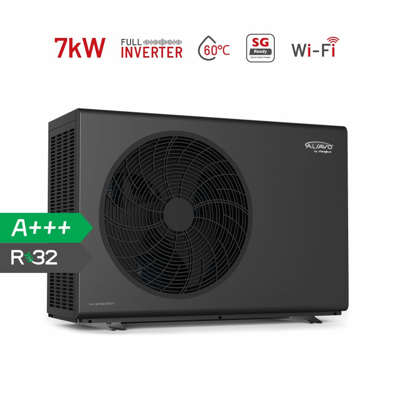 ALSAVO 7kW Air Source Heat Pump Monoblock - Inverboost Multifunctional/hot water