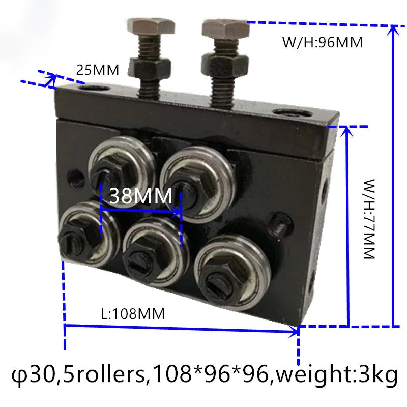 Hochwertige Richtmaschine für Aluminiumdrähte (1,5–3 mm, 9 Rollen)
