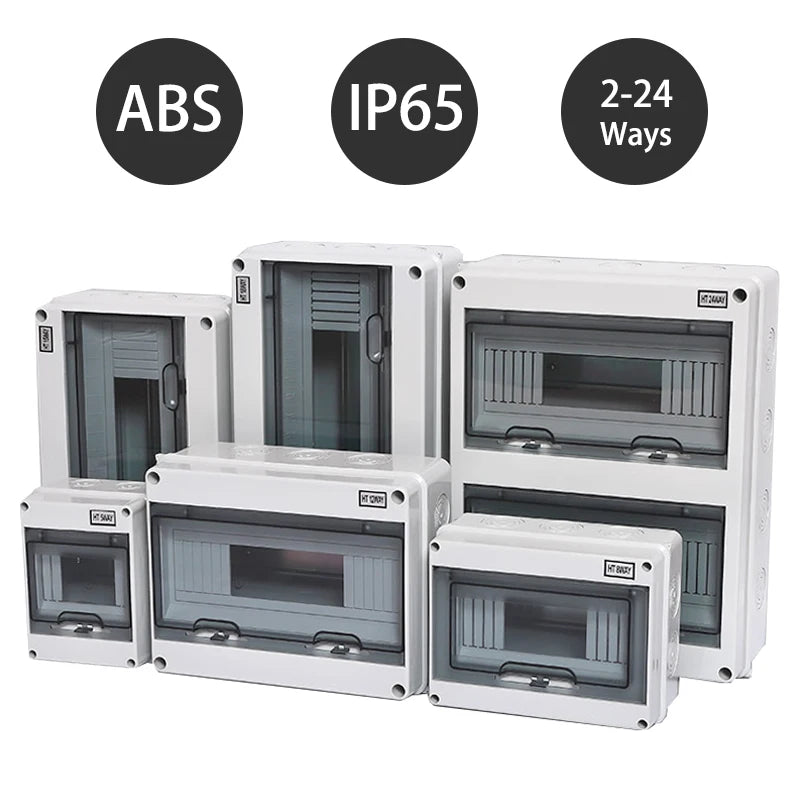 Junction Box For Computer HT Series Junction Box 2/3/5/8/12/15/18/24WAY PC Plastic Outdoor Elect ...