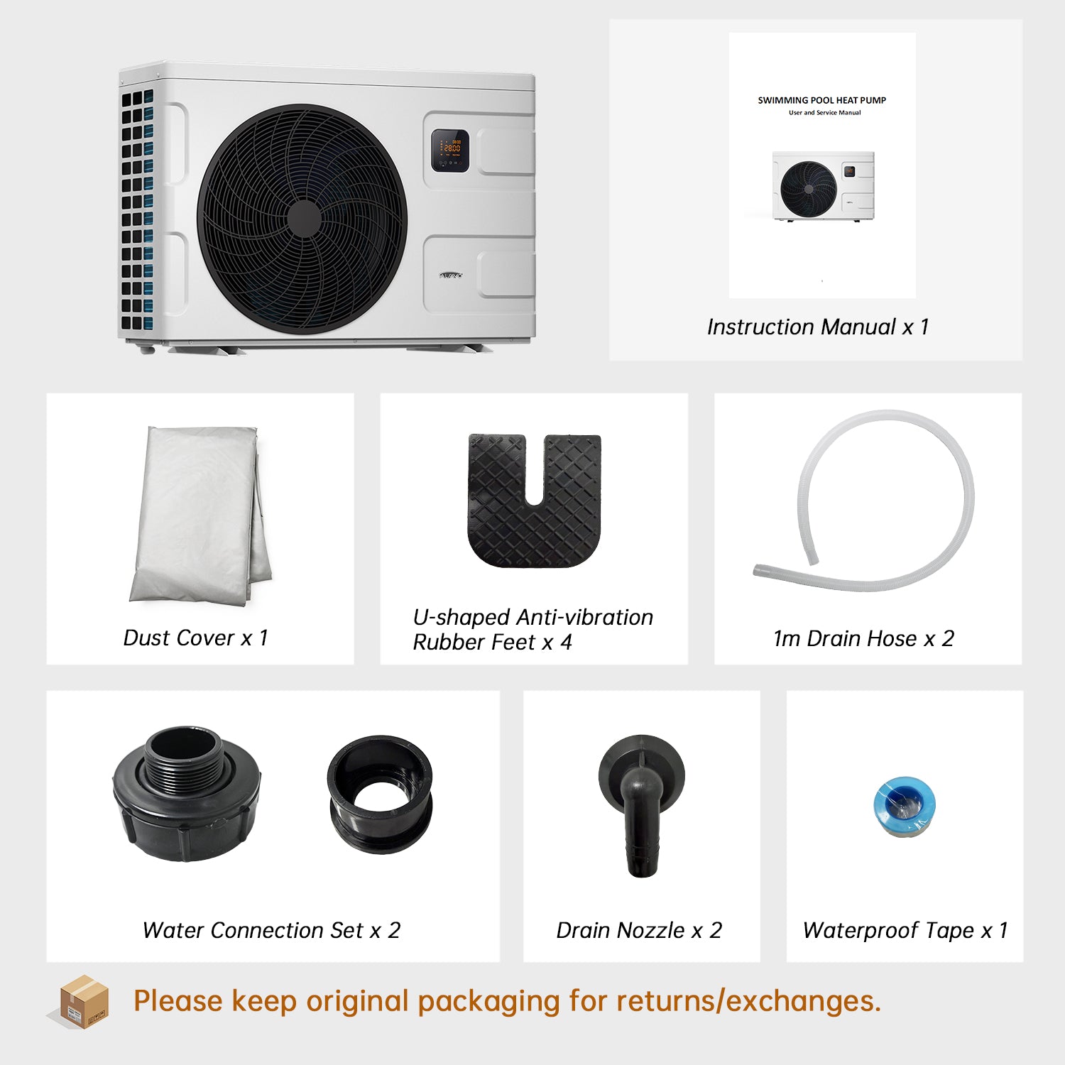 zwembadwarmtepomp R32