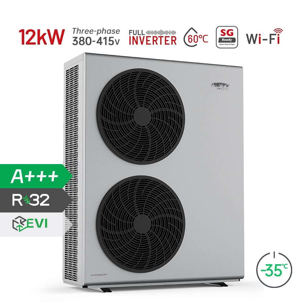 ALSAVO evi 10kW~26kW Air Source Heat Pump Monoblock - Single/Double Fans - Inverboost Multifunctional/hot water