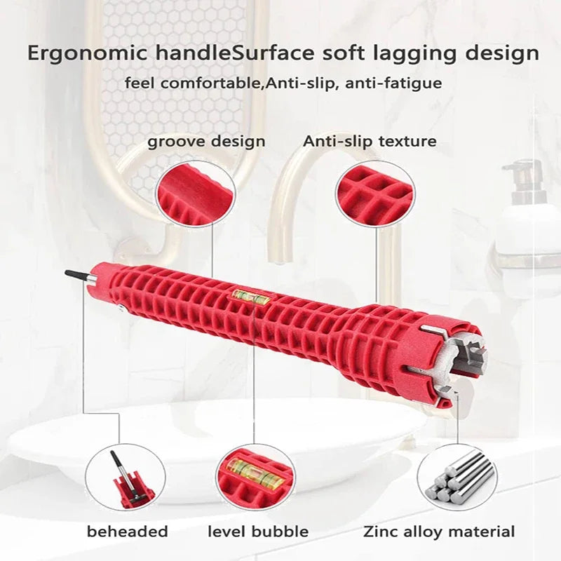 Klucz do naprawy kranu, zlewu, narzędzie ręczne do usuwania instalacji hydraulicznych