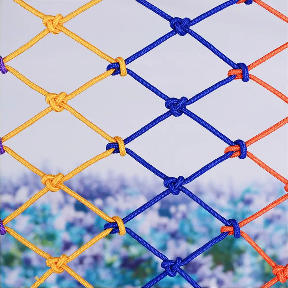 Red de seguridad anticaída para niños de cuerda de nylon colorida, protección para piscina, valla de seguridad, malla de protección.