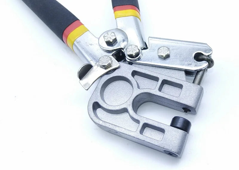 10-Zoll-Crimpwerkzeug mit rutschfestem TPR-Griff zum Befestigen von Metallbolzen und -rahmen