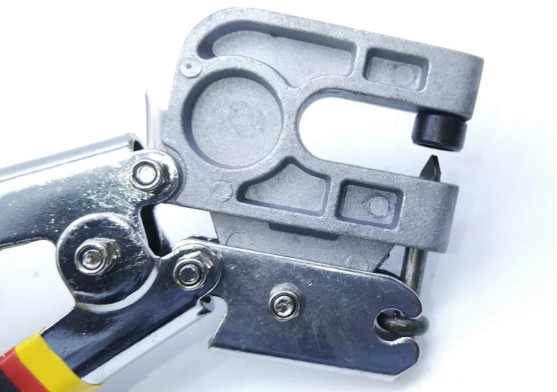 10-Zoll-Crimpwerkzeug mit rutschfestem TPR-Griff zum Befestigen von Metallbolzen und -rahmen