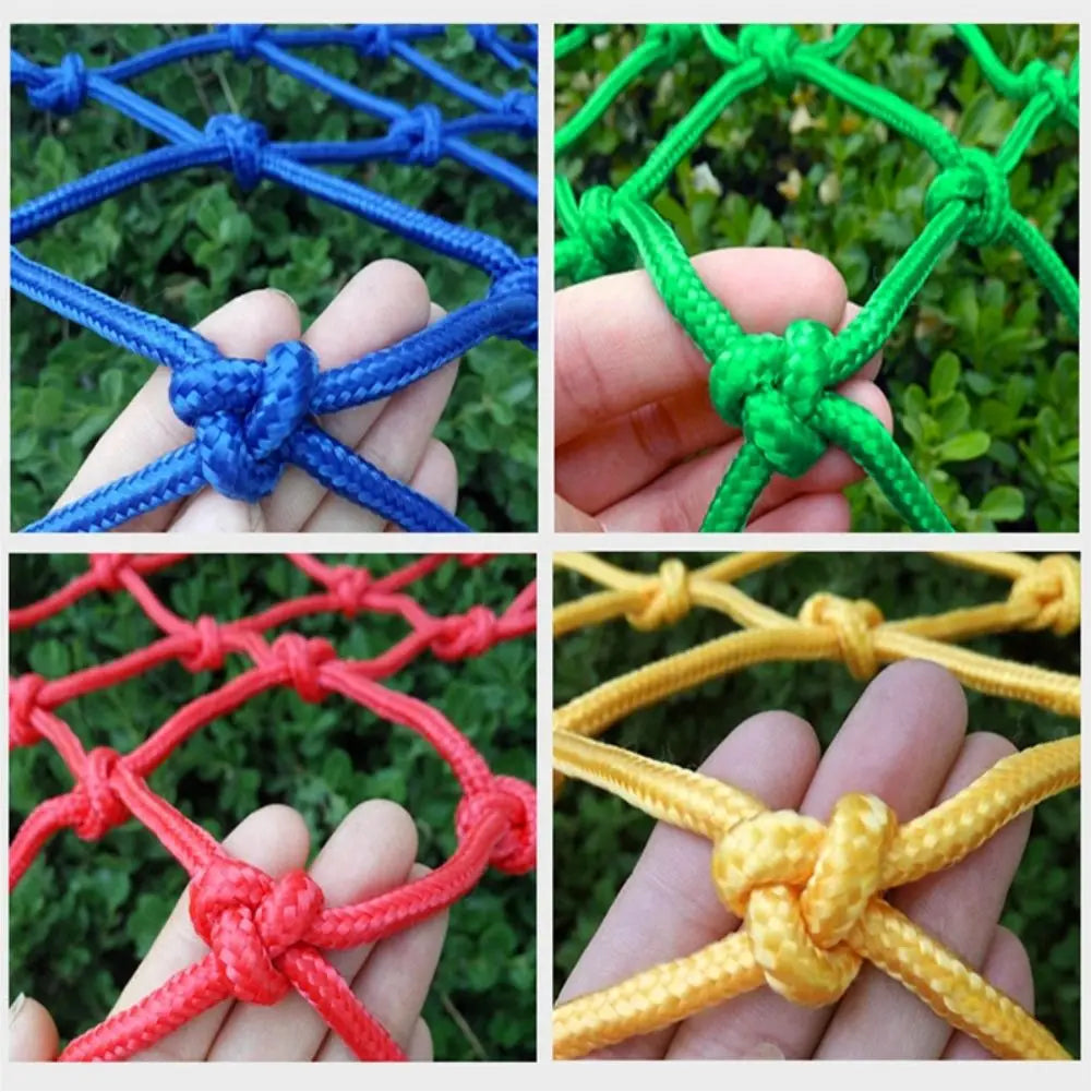 Red de seguridad anticaída para niños de cuerda de nylon colorida, protección para piscina, valla de seguridad, malla de protección.