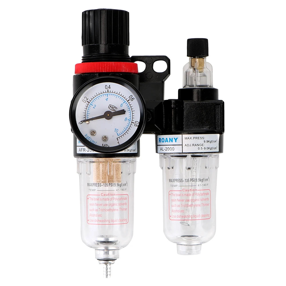 Air Compressor Air Treatment Unit AFR 2000+AL 2000 G1/4 inch Regulator ...